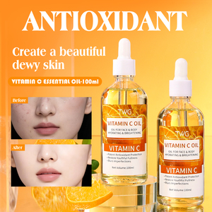 TWG Huile Essentielle Visage & Corps à la Vitamine C, Hydratante et Éclaircissante, Atténue les Imperfections, Huile Blanchissante à la Vitamine C - Product Image 4