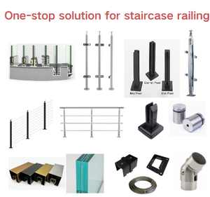 Dễ dàng để cài đặt lan can kính Spigot lan can khung hàng rào kính hồ bơi cường lực không khung SUS 304 màu đen mờ - Product Image 4