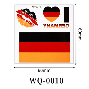 สติกเกอร์สักลายธงชาติสหรัฐอเมริกา แคนาดา เม็กซิโก ปี 2026 แบบชั่วคราว พิมพ์สี่สี ปรับแต่งได้ กันน้ำ ติดทนนาน สำหรับกีฬา - Product Image 6