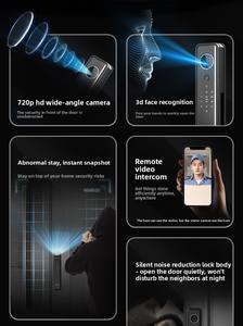 <span class=keywords><strong>Bosch</strong></span> Fu5 Plus in lega di alluminio Smart Lock 3D riconoscimento facciale impronta digitale palmare porta sistema di sicurezza Cloud di archiviazione dati wi-fi - Product Image 5