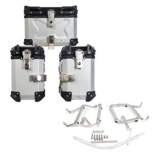 Sacoches latérales de moto (paire)-Sacoches verrouillables en aluminium 40L/50L pour Harley, BMW, <span class=keywords><strong>Honda</strong></span>, Universal Fit - Product Image 6