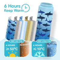 Gourde isotherme à double paroi en acier inoxydable de 520 ml pour enfants