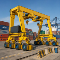 Grue portuaire électrique sur pneus (RTG) de 55 tonnes pour la manutention et l'empilage de conteneurs