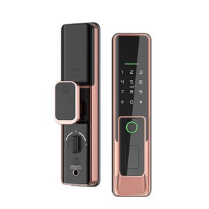 Cerraduras Inteligentes de alta calidad completamente automáticas 5050 Mortise Digital Push Pull <span class=keywords><strong>Control</strong></span> remoto TTLock Tuya Wifi Smart Lock - Product Image 1