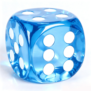 Dados de Resina Acrílica Transparente de 55 mm, Dados de Cristal con Esquinas Redondeadas, Dados de Juego de 6 Caras con Esquinas Redondeadas - Product Image 4