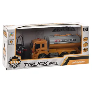 Rc Dump Vrachtwagens Techniek Bouw Auto Zware Truck Vier-Weg Afstandsbediening Sprinkler Met Licht