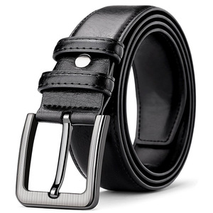 Cinturón <span class=keywords><strong>de</strong></span> Cuero Vacuno Vintage Personalizado con Hebilla Automática <span class=keywords><strong>de</strong></span> Aleación, Estilo Retro Casual <span class=keywords><strong>de</strong></span> Negocios para Hombres Mayores, Compatible con Jeans, ODM - Product Image 2