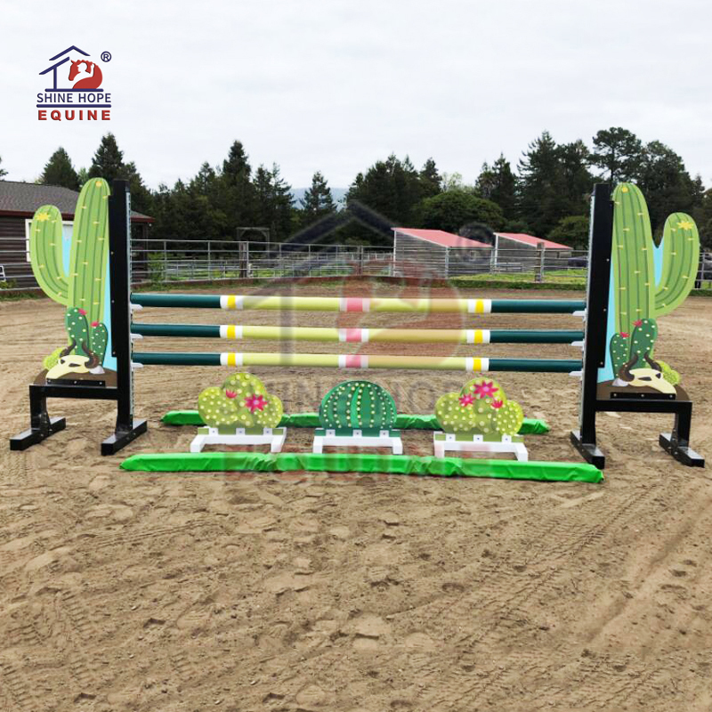 Equestrian Wooden Material Show Jumps Horse