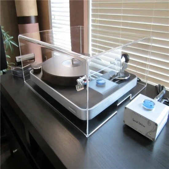 ターンテーブルケースクリア透明アクリルダストカバーレコード