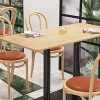 Ensemble de meubles de restaurant personnalisés : table de café, chaise de salle à manger, banquette de restaurant, tabourets de bar, chaise de restaurant au design moderne, mobilier durable
