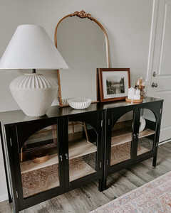 Armoire d'appoint en bois noir 2 portes 2025 Offre Spéciale - Product Image 2