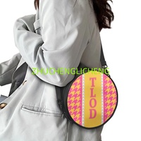 Sac Rond en Tissu Réutilisable de Haute Qualité pour Femme, Collection TOP LADIES of DISTINCTION TLOD PU, Idéal pour le Shopping et les Week-ends