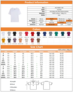เสื้อยืดคอกลมผ้าฝ้ายสีพื้นแบบหลวมสบาย สไตล์ลำลองสำหรับผู้ชาย ใส่ได้ทุกวัน ทำงาน ใส่เที่ยว หรือใส่ไปงานต่างๆ  รับสกรีนโลโก้ OEM - Product Image 4