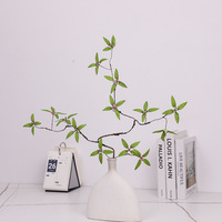 Plante artificielle de grenade verte pour salon, feuilles de fleurs en soie séchées, toucher naturel, 86 cm, pour Noël, intérieur et extérieur