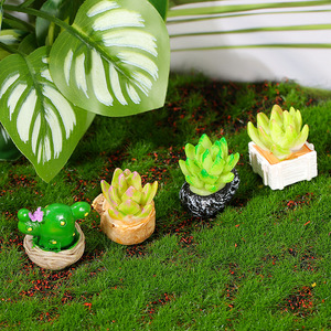 Adornos de Suculentas en Miniatura, Plantas Artificiales en Maceta, Decoración de Jardín para Interiores y Exteriores, Resinas Sintéticas WX-108 - Product Image 1