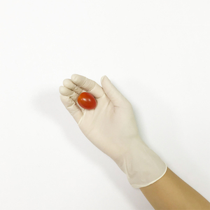 ถุงมือยางตรวจโรคแบบใช้แล้วทิ้ง ผลิตในมาเลเซีย ปราศจากแป้ง หนา 5 มิล ยาว 24 ซม. ขอบตัดเรียบ สำหรับงานทั่วไป - Product Image 1