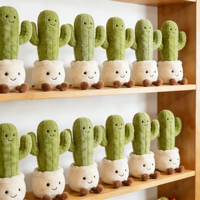 Op maat gemaakte cactuspot knuffels uit tekeningen, op maat gemaakte knuffels groothandel kinder speelgoed, huisdecoratie, detailhandel groothandel leverancier, op maat ontworpen.
