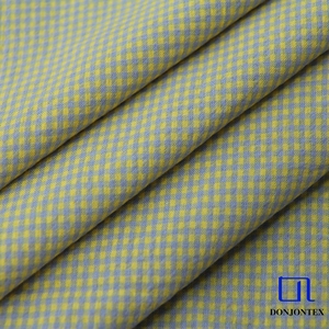 TC Fabrics Doble Color Plaids Tejido 48% Poliéster 52% Algodón Tela a cuadros para camisetas - Product Image 6