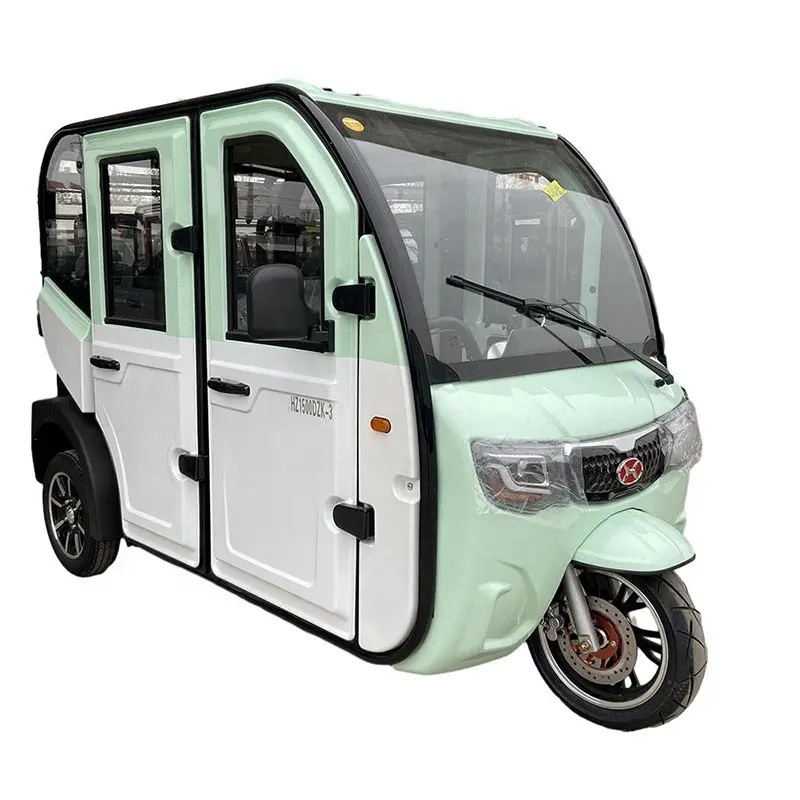 3 tekerlekli elektrikli taksi/kapalı kabin yolcu üç tekerlekli bisiklet/üretici elektrikli üç teker bisikletler 2024