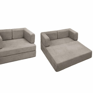 Contemporary Corduroy Upholstered Modular Sectional Sofa, Memory Foam <b>Cushion</b> Compressed Convertible Couch with <b>Storage</b> Function - Product Image 4