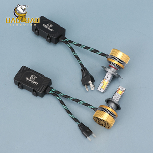 Phares LED automobiles 12V M8 130W 13000LM H4 H7 H11 9005, ampoules <span class=keywords><strong>de</strong></span> phares modifiées pour voitures, vente directe usine, pièces automobiles - Product Image 2