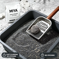 Litière pour chat agglomérante de qualité supérieure en bentonite, sans poussière de sodium, forte durabilité, contrôle des odeurs, formule minérale naturelle, non parfumée