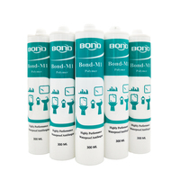 Transparent meilleure qualité papeterie neutre auto verre silicone mastic adhésif colle silicone caoutchouc liquide alcool colle