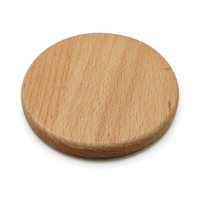 Sous-verres ronds personnalisés en bois de hêtre de 10 cm, vierges pour gravure laser, pour cafés, cadeaux de mariage et décoration intérieure, destinés aux détaillants