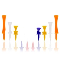 Tees de golf en plastique légers et écologiques en gros, supports de tees à logo personnalisé, accessoires de golf durables