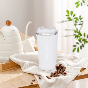 Gobelet <span class=keywords><strong>isotherme</strong></span> élégant de 500 ml, personnalisable, idéal comme cadeau d'entreprise pour les trajets au bureau et les cadeaux de Noël - Product Image 4