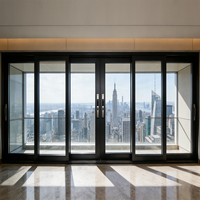 Ventanas Corredizas Horizontales de Aluminio JD 95B, Insonorizadas, Impermeables, con Aislamiento Térmico, Doble Acristalamiento, Diseño Posmoderno Energy Star