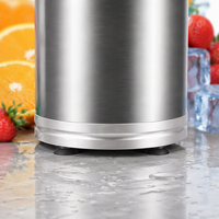 Mixeur personnel en acier inoxydable 1200W, presse-agrumes pour usage extérieur, moteur silencieux, mixeur électrique portable pour smoothies, voyage et sport