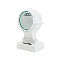 Lecteur de codes-barres de bureau à angle réglable mains libres, interface USB, lecture de codes QR 1D/2D, capteur CMOS, 300 lectures/sec, 1 an