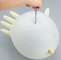 Gants d'examen jetables en latex naturel bleus antidérapants et imperméables pour écran, personnalisables – Offre Spéciale