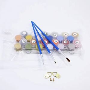 Kit de <span class=keywords><strong>Pintura</strong></span> Acrílica por Números DIY al por Mayor, Lienzo Floral para Arte de Pared con Pinceles y Pinturas, Manualidades de <span class=keywords><strong>Pintura</strong></span> por Números - Product Image 4