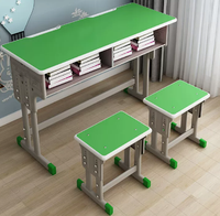 Bureau d'étude pour deux personnes à usage domestique; Hauteur réglable pour table et chaise de devoirs pour les élèves du primaire et du secondaire
