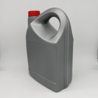 Bidón de Plástico HDPE Gris Vacío de 5L para Aceite de Coche, Lubricante, Desengrasante de Motor, Botella de 5000ml