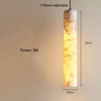 Suspension LED moderne en albâtre AB, luminaire suspendu simple à LED, lustre de luxe pour restaurant, éclairage intérieur pour chambre à coucher et chevet