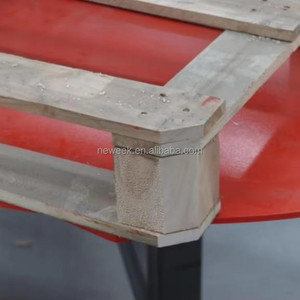 NEWEEK Sem-auto Double Table d'angle Type Angle droit Palette de <span class=keywords><strong>bois</strong></span> <span class=keywords><strong>Coin</strong></span> Rounder Chanfrein Coupe Machine - Product Image 4