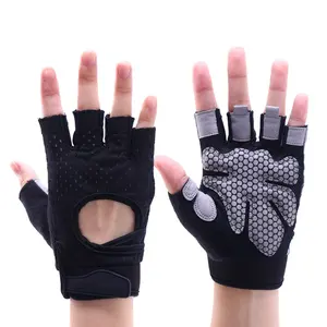 Haltérophilie respirante à demi-doigt avec soutien du poignet Fitness Workout Sport Training Gym GloveS