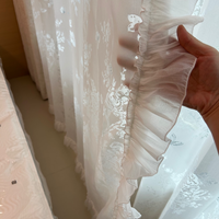 Voilage de luxe vintage à motif floral et papillon, imprimé botanique élégant, filtrant la lumière, pour décoration intérieure, sur mesure