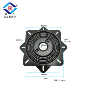 صفيحة دوارة للإرجاع التلقائي للخدمة الشاقة 10 بوصة ، حامل كروي بإرجاع الذاكرة مفتوح من الأعلى ، برشام دوار ، مقعد بار دوار لـ - Product Image 1