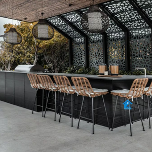 Ensemble <span class=keywords><strong>de</strong></span> cuisine extérieure modulaire Black Egg avec four à <span class=keywords><strong>pizza</strong></span> meubles <span class=keywords><strong>de</strong></span> barbecue en acier inoxydable pour les fêtes <span class=keywords><strong>de</strong></span> jardin comptoir en marbre - Product Image 6