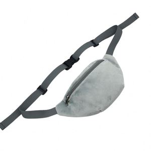 Riñonera de Franela y Terciopelo, Pequeña, Suave y Afelpada, Estilo Casual, Bandolera de Pecho, Estampada, Unisex - Product Image 4