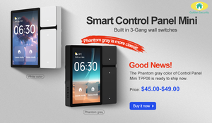 Vàng an ninh tpp06 tuya nhà thông minh tự động hóa wifi màn hình cảm ứng được xây dựng trong BLE lưới GATEWAY 3.5 inch thông minh trung tâm bảng điều khiển - Product Image 6