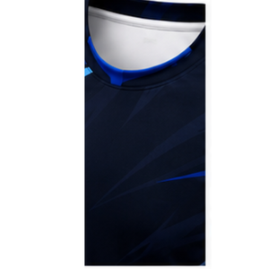 เสื้อเจอร์ซีย์กีฬาอีสปอร์ตแบบซับลิเมชั่น แขนครึ่งตัว แห้งเร็ว คอแบบดอทนิต เสื้อยืดกีฬาผู้ชาย ทีมเกมมิ่ง ทรงแอธเลติก ODM - Product Image 5