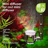 Diffuseur d'atomiseur CO2 miniature en acrylique pour aquariums, brise douce et eau cristalline