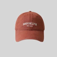Gorra de Béisbol Retro Bordada con Logotipo Estampado, Lavada, Casual, Protección Solar