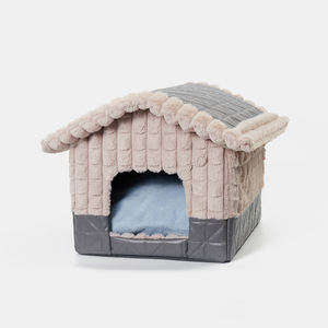 Lüks evcil hayvan yatağı benzersiz evcil hayvan kafesi kedi yatak yumuşak rahat köpek kulübesi çatı çıkarılabilir köpek yatağı Pet aksesuarları ile - Product Image 1