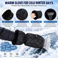 Grattoir de voiture imperméable et coupe-vent, grattoir de pare-brise, brosse à neige rapide, brosse à neige pour voiture OEM, grattoir à glace avec gant